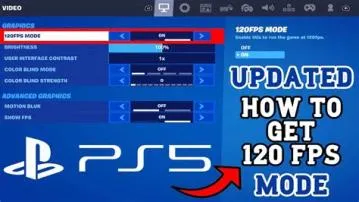 Is fortnite 120 fps on ps5?