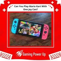 Can you play mario kart with one joy con?