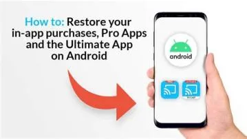 Can i restore purchases from app store on android?