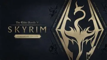 Can you play skyrim together with anniversary edition?