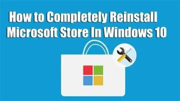 What is the code to reinstall microsoft store?