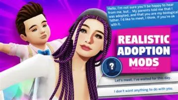 How does adoption work in sims 4?