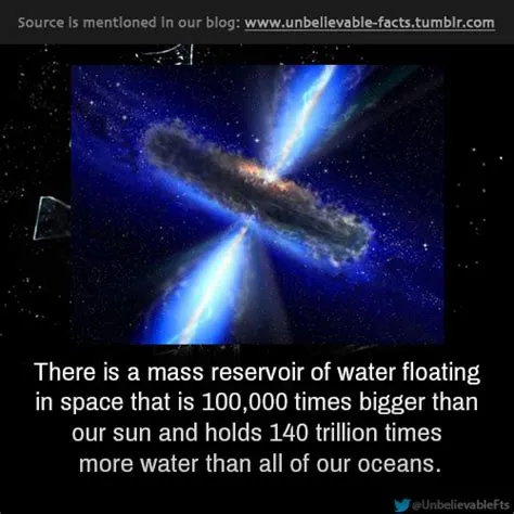 Does water exist in space