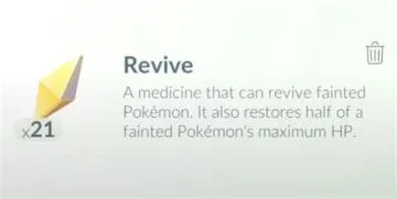 What happens if you dont revive your pokémon?