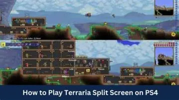How do you play 2 player split-screen on terraria ps4?