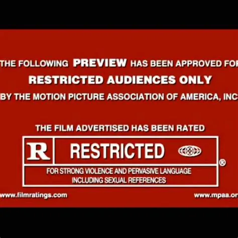 Why is us rated r