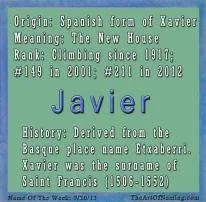 What is a nickname for javier?