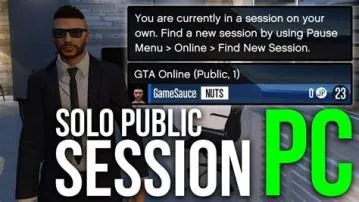 Can you do business in solo session gta 5?