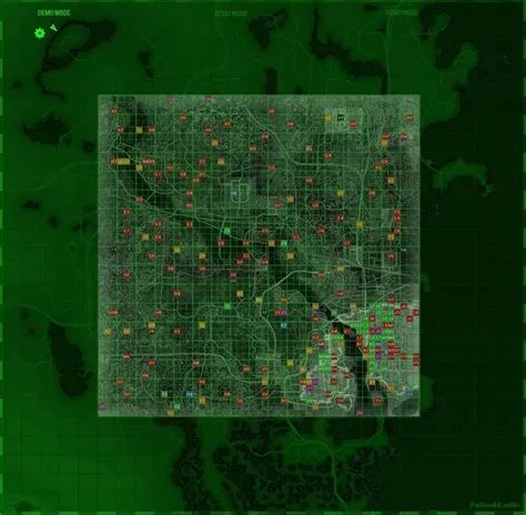 What is the largest map in fallout