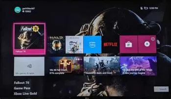 Why is my xbox home screen black?