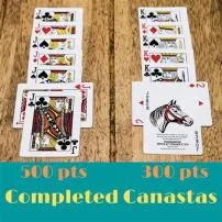 What is each card worth in canasta?