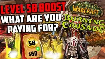 How much is lvl 58 boost tbc classic?