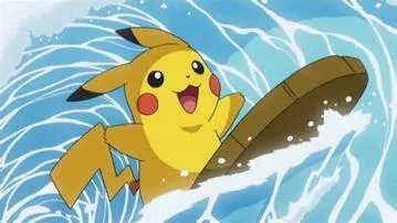 Can ashs pikachu use surf?