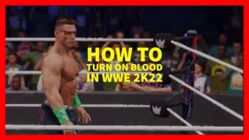 Can you turn off blood in wwe 2k22?