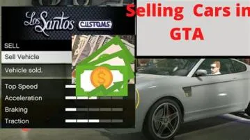 Why cant i sell stolen car gta online?