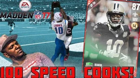 What madden player had 100 speed