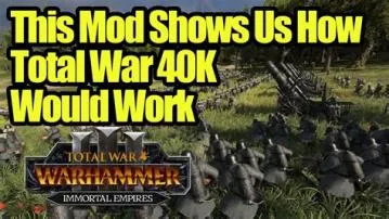 Is total war warhammer a prequel to 40k?