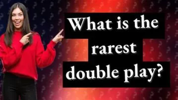 What is the rarest double play?