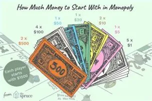 How much money do you give to one person in monopoly?