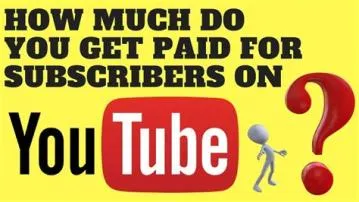 Do 1k subscribers get paid?