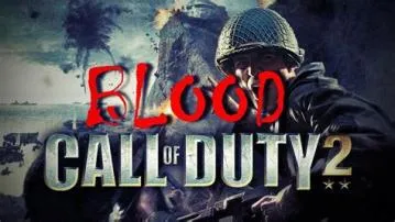 Which call of duty has no blood?