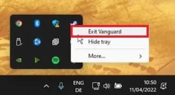 Can i exit vanguard?