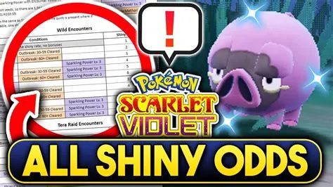 How do you increase shiny odds in scarlet and violet