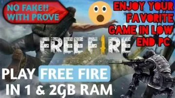 Can free fire play on 2gb ram?