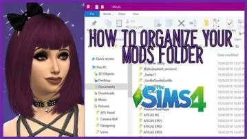 Why is my mods folder not working sims 4?
