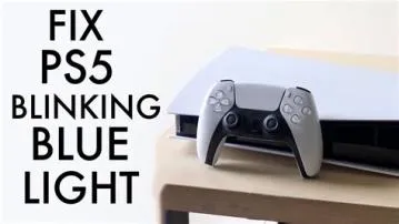 Why is my ps5 blinking blue light without safe mode?