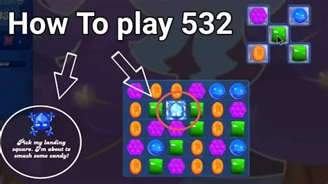 How do you get the frog in level 532 candy crush