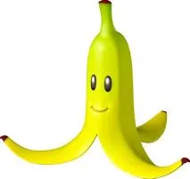 How do you hold a banana behind mario kart?