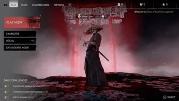 Is legends mode in ghost of tsushima online?