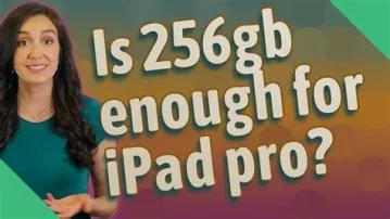 Is 256gb enough for an ipad?