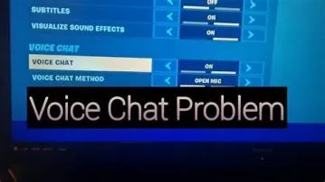 How do i fix voice chat not working in games?