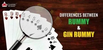 What is difference between rummy and gin rummy?