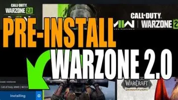 What is warzone 2 pre install?