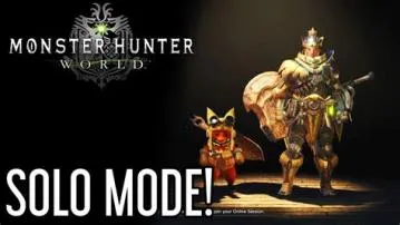 How to play monster hunter single-player?