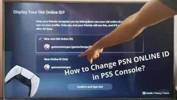 Can you change your psn id on ps5?