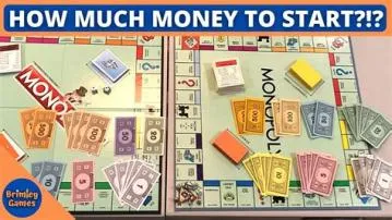 How much money do you get at the start of monopoly?