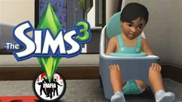 What does the toilet icon mean for a baby in sims freeplay?