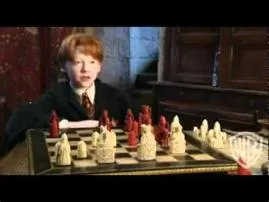 Did rupert grint get hurt in the chess scene?