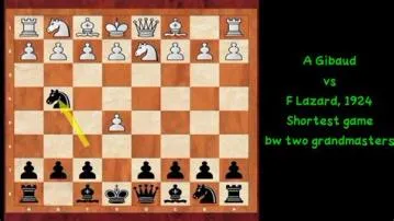 What is the shortest chess game between grandmasters?