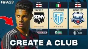 Does fifa 14 have create a club?