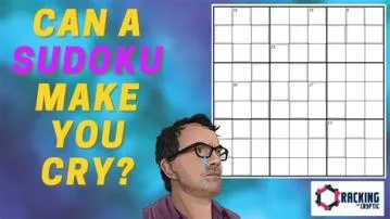 Does sudoku make you tired?