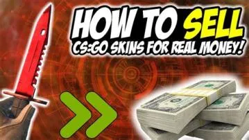 Can you sell skins for real money on cs money?