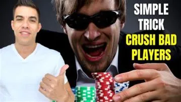 What is a bad poker player called?