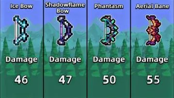 What is the highest dps bow in terraria?