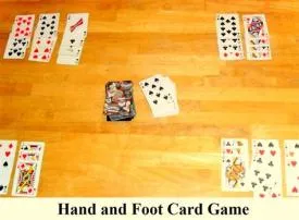 How many decks of cards for two people playing hand and foot?