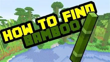 What destroys bamboo in minecraft?